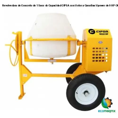 Revolvedora de Concreto de 1 Saco de Capacidad CIPSA con