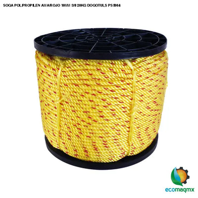 SOGA POLIPROPILEN AMA/ROJO 10MM 3/8 20KG DOGOTULS PS5004