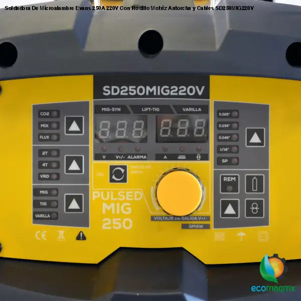 Soldadora De Microalambre Evans 250A 220V Con Rodillo Motriz