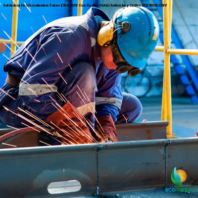 Soldadora De Microalambre Evans 250A 220V Con Rodillo Motriz