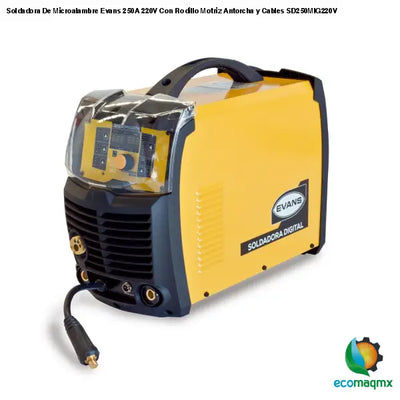Soldadora De Microalambre Evans 250A 220V Con Rodillo Motriz