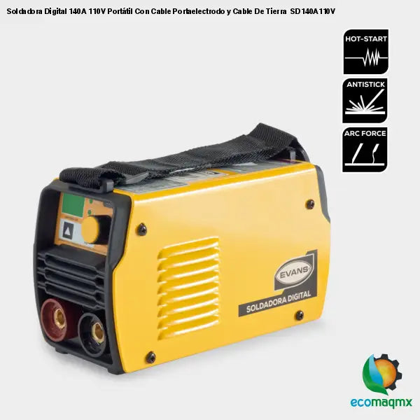 Soldadora Digital 140A 110V Portátil Con Cable