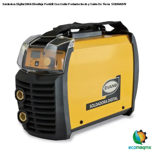Soldadora Digital 200A Bivoltaje Portátil Con Cable