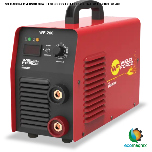 SOLDADORA INVERSOR 200A ELECTRODO Y TIG LIFT BI VOLTAJE