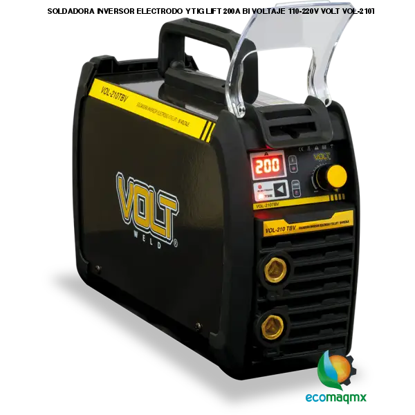 SOLDADORA INVERSOR ELECTRODO Y TIG LIFT 200A BI VOLTAJE