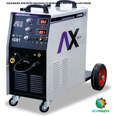 SOLDADORA INVERSOR MIG/MAG/ELECTRODO 250A 220V AX TECH