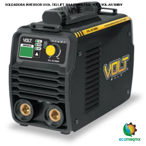 SOLDADORA INVERSOR MMA. TIG LIFT 160A BI VOLTAJE VOLT
