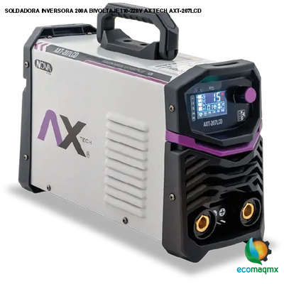 SOLDADORA INVERSORA 200A BIVOLTAJE110-220V AX TECH