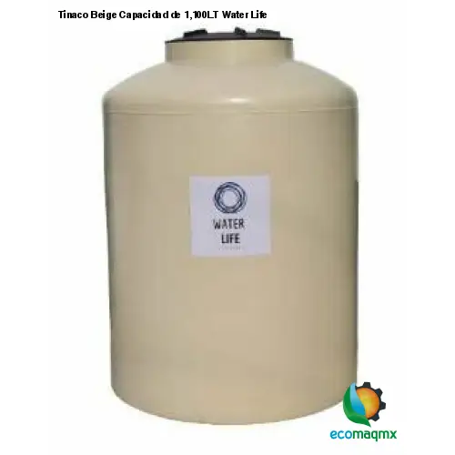 Tinaco Beige Capacidad de 1,100LT Water Life