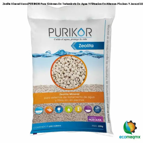 Zeolita Mineral Marca PURIKOR Para Sistemas De Tratamiento