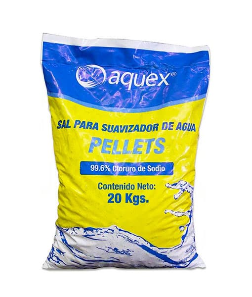 Bulto de Sal En Pellets para suavizador Aquex De 20 kg 601162