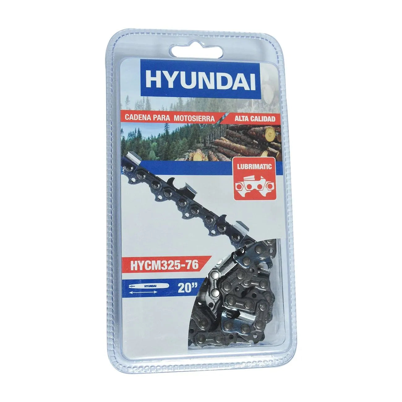 CADENA EN BLISTER 20" PASO .325" 1.3 mm 38 DIENTES 76 ESLABONES HYUNDAI - HYCM325-76