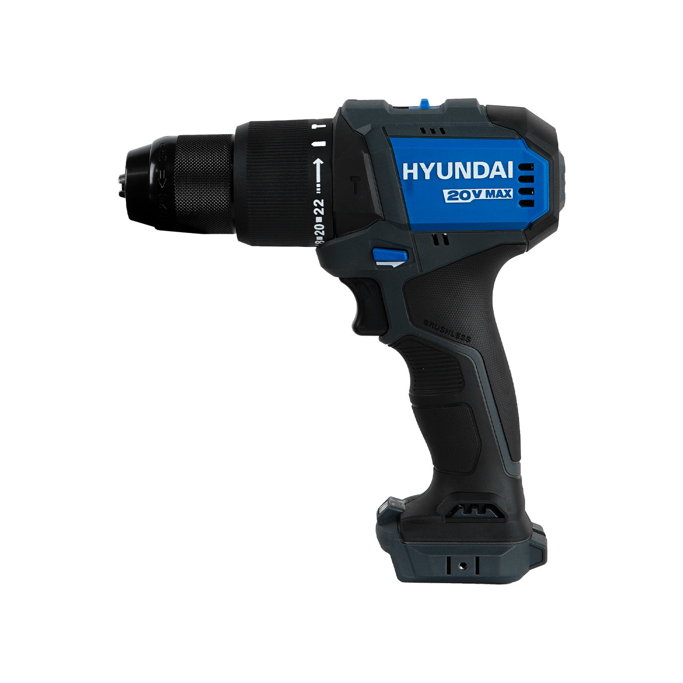 Taladro De Impacto Brushless 1/2″ Hyundai Con Batería Li-Ion 20v/Cargador – HD20X-60TT