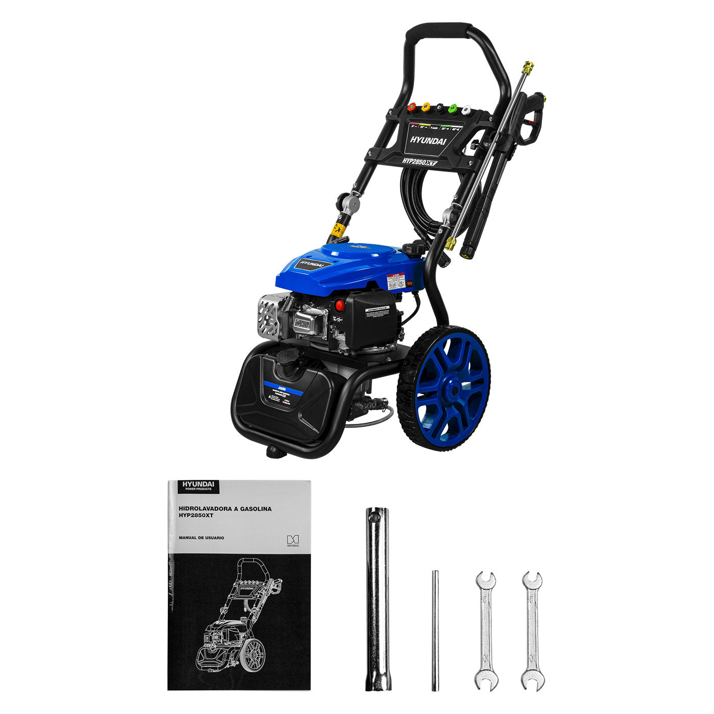 Hidrolavadora A Gasolina Hyundai Axial 4.5 Hp 2700 Psi 186 Bar C/base Abatible – Hyp2850xt