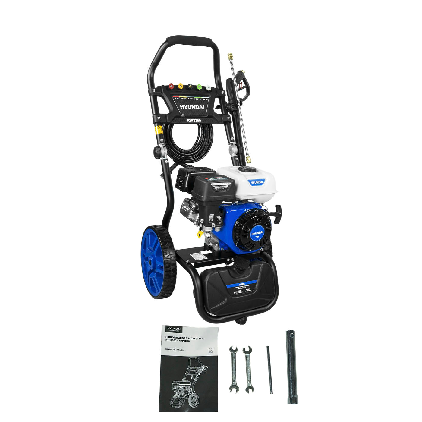 Hidrolavadora A Gasolina Hyundai Axial 7 Hp 3200 Psi 220 Bar Con base Abatible – Hyp3300