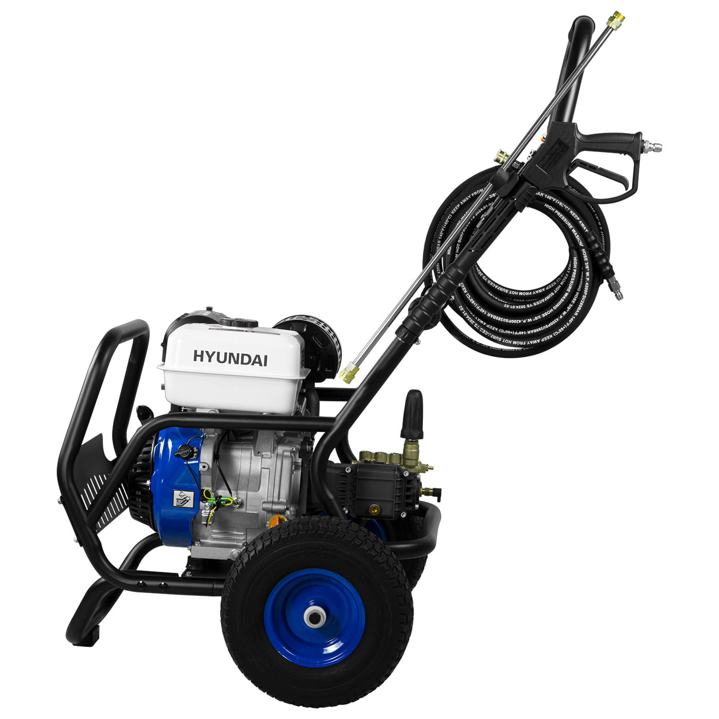 Hidrolavadora A Gasolina Hyundai Triplex 15 Hp 4200 Psi 289 Bar Con base Abatible – Hyp4300xt