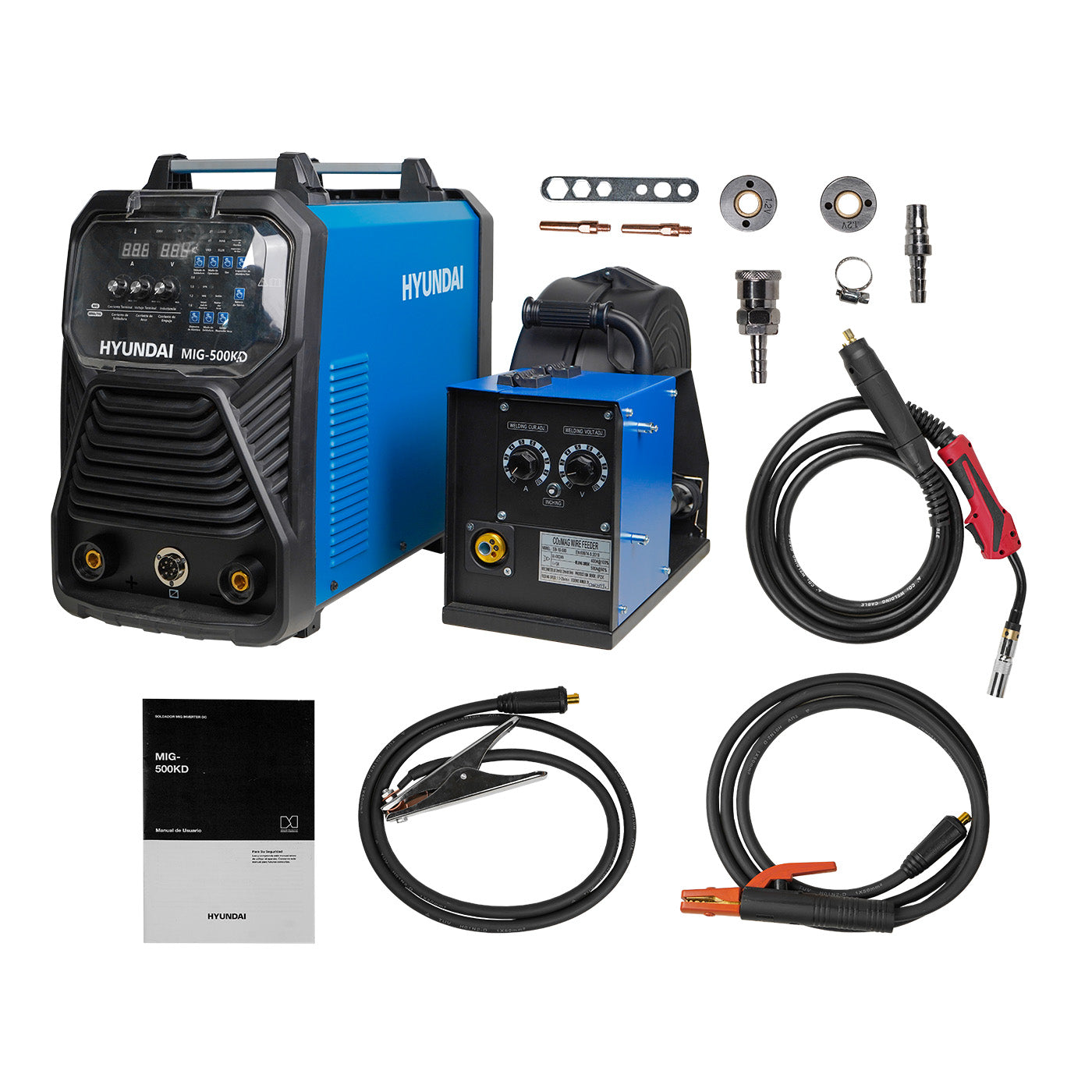 Soldadora Inverter Uso Industrial Hyundai (MMA/MIG) 220v/440v 500A – MIG-500KD