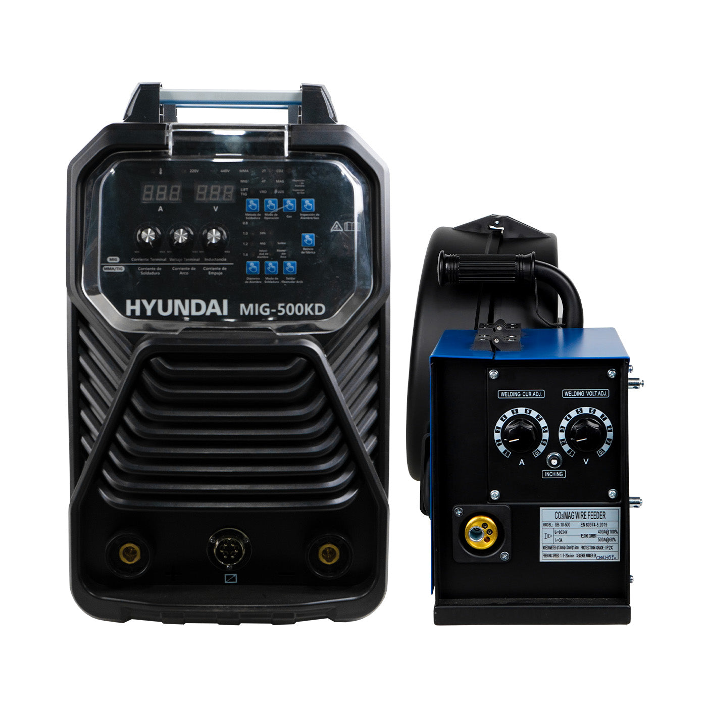 Soldadora Inverter Uso Industrial Hyundai (MMA/MIG) 220v/440v 500A – MIG-500KD