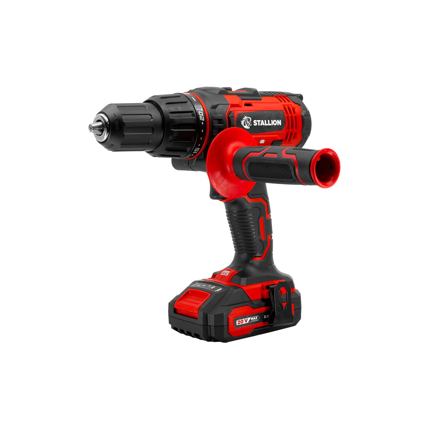Kit De Taladro Profesional De Impacto De Batería Stallion 20v + Cargador + Batería + Estuche – STCI20