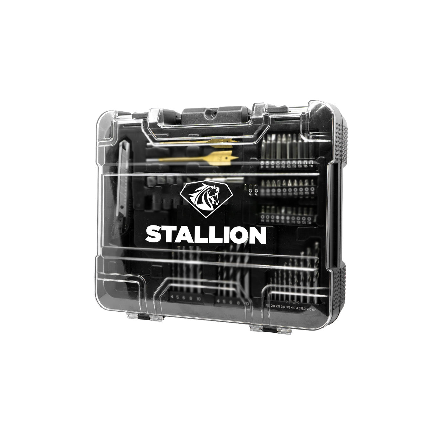 Kit Taladro De Impacto De Batería Stallion 20v + Maletín Equipado 65 Accesorios + Batería + Cargador Y Juego De Brocas – STCIB-20