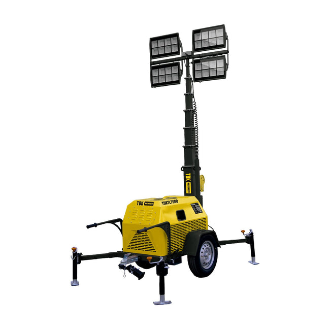 Torre De Luz Con Chasis De Remolque Mod. TDK Lampara Led 4X400W TDKTL700D