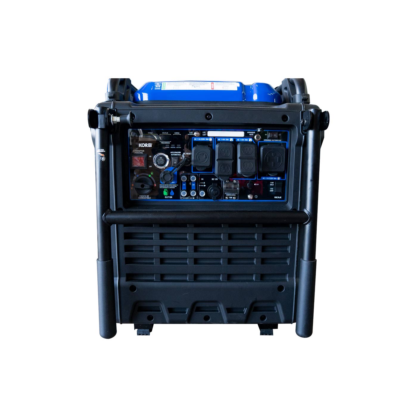 Generador Korei 10,000 Watts Inverter Profesional 3 En 1 Gasolina/Gas LP/Gas Natural – Titan10500i