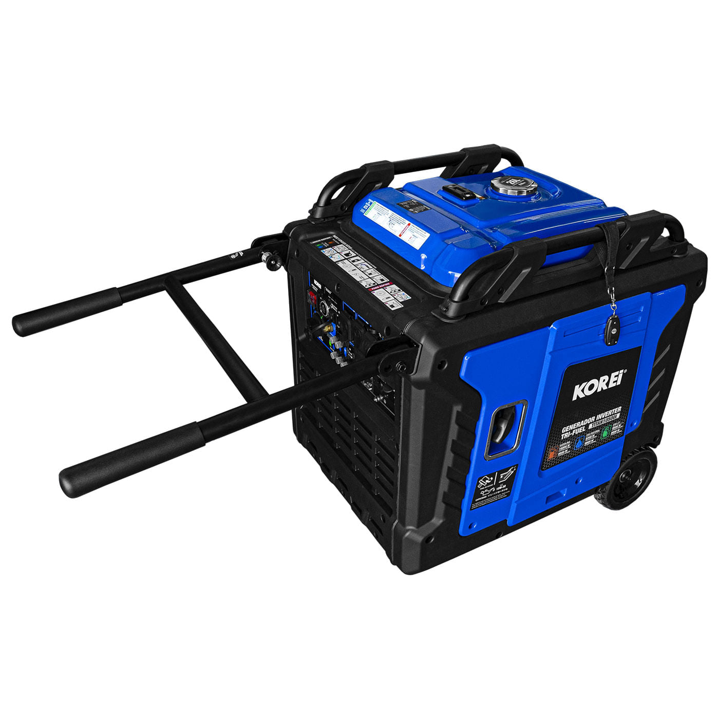 Generador Korei 10,000 Watts Inverter Profesional 3 En 1 Gasolina/Gas LP/Gas Natural – Titan10500i