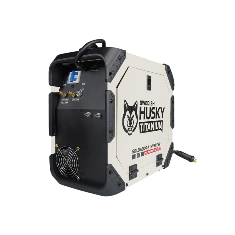 Soldadora Inverter Profesional 5 En 1 TIG/MMA/TIG LIFT/PLASMA 110v/220v SWEDISH HUSKY TITANIUM TM5180