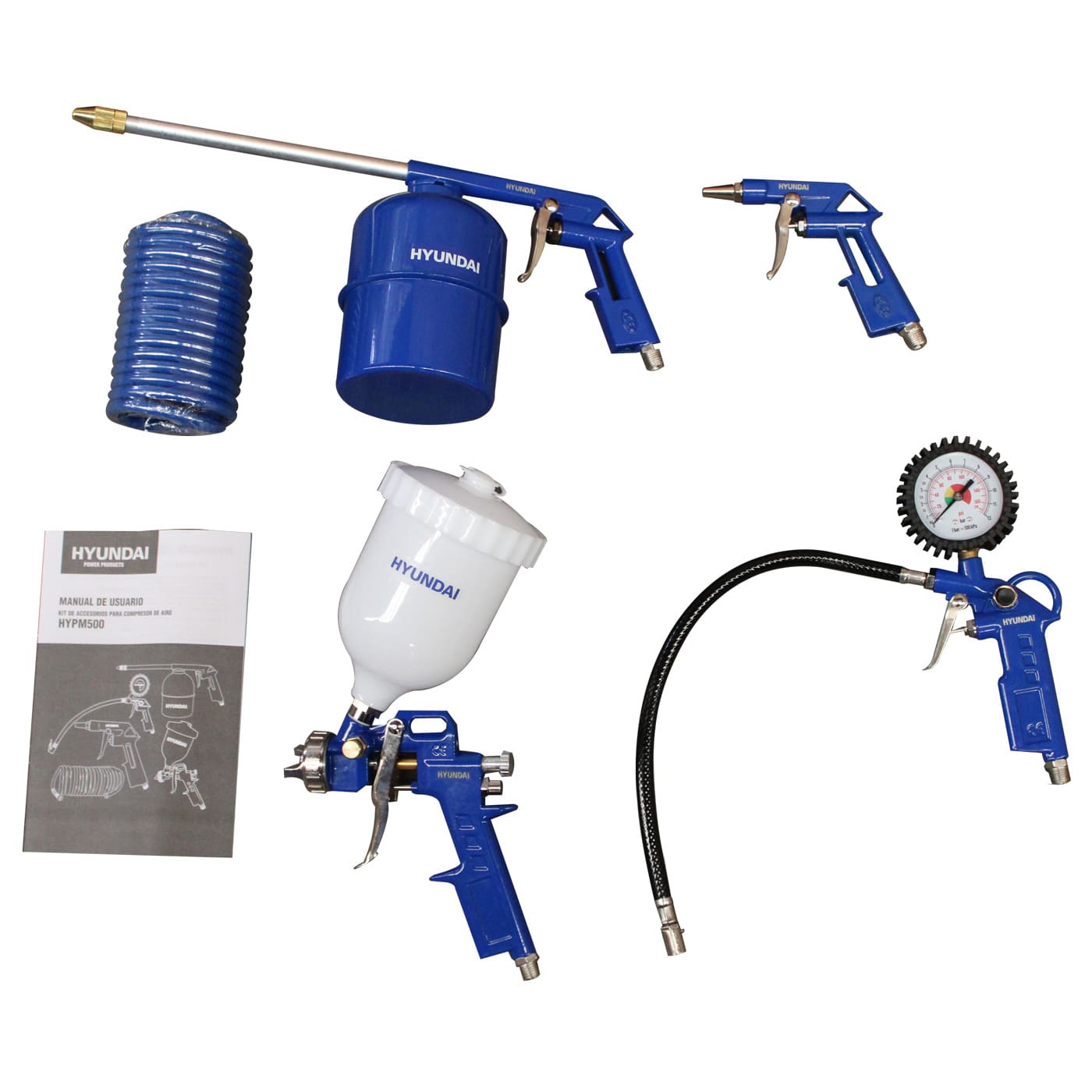 Kit 5 Accesorios Hyundai Para Compresor – Hypm500