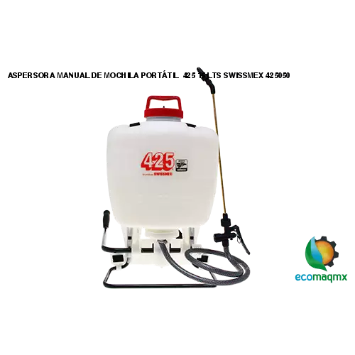 aspersora manual de mochila portatil 425 15 lts swissmex 425050
