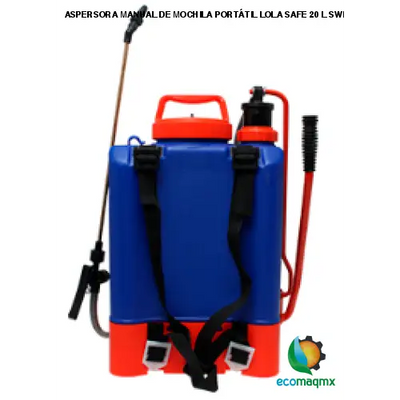 ASPERSORA MANUAL DE MOCHILA PORTÁTIL LOLA SAFE 20 L SWISSMEX