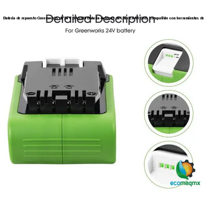 Batería de repuesto Greenworks de 24 V BAG708 Bateria de