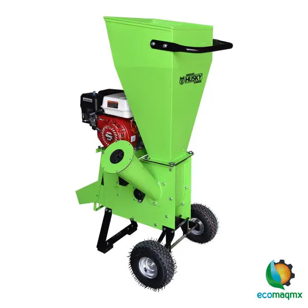 Biotrituradora Chipeadora de Ramas y Troncos Husky Diámetro Máximo de Corte de 4" o 10 Cm con Motor a Gasolina 6.5 HP Husky HKBIO200-HK65