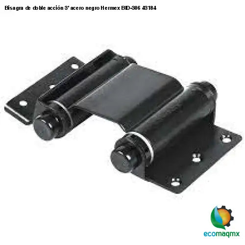 Bisagra de doble acción 3’ acero negro Hermex BID-306 43184