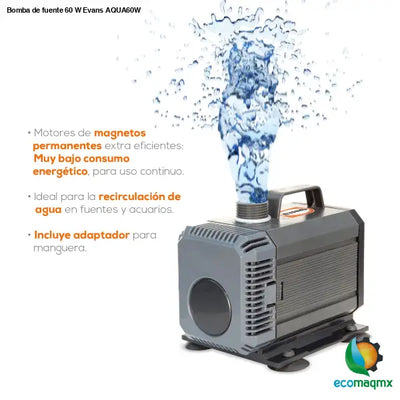 Bomba de fuente 60 W Evans AQUA60W