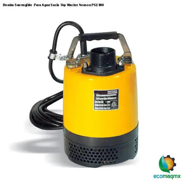 Bomba Suermgible Para Agua Sucia 1hp Wacker Neuson PS2 800 -