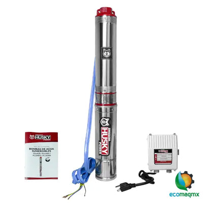 Bomba Sumergible De Agua Limpia Swedish Husky Power 1 Hp 110V Para Riego Agrícola FLUX100