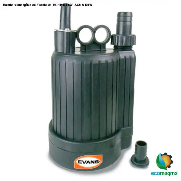 Bomba sumergible de Fuente de 1/6 HP a 115V AQUA120W