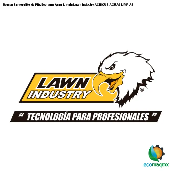 Bomba Sumergible de Plástico para Agua Limpia Lawn Industry