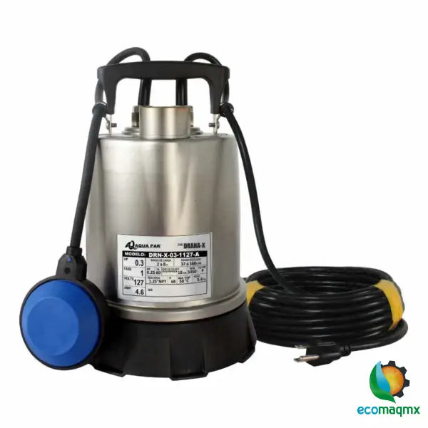 Bomba Sumergible Para Achique En Acero Inoxidable 304 De