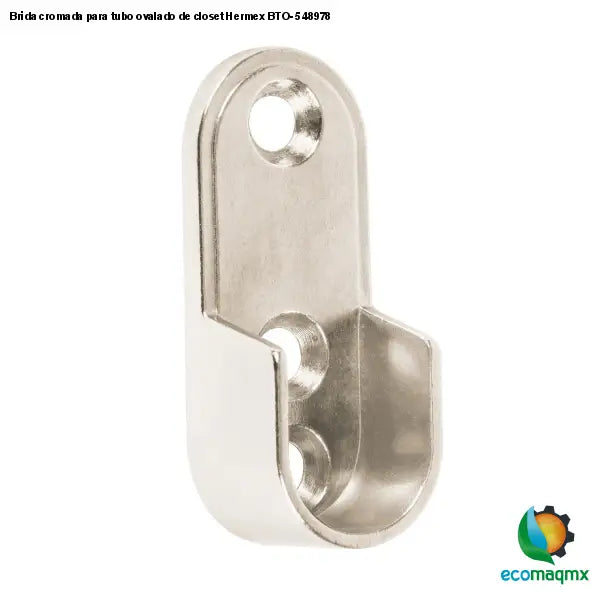 Brida cromada para tubo ovalado de closet Hermex BTO-5 48978