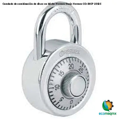 Candado de combinación de disco en blíster Hermex Basic