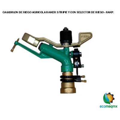 CAÑON DE RIEGO AGRICOLA RAIKER S/TRIPIE Y CON SELECTOR DE