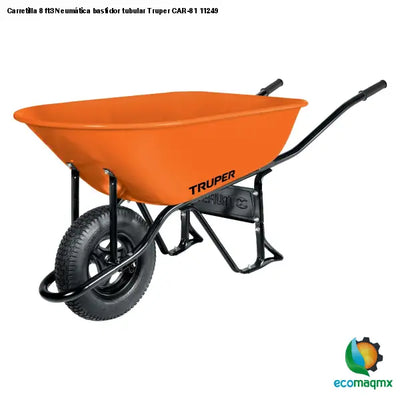 Carretilla 8 ft3 Neumática bastidor tubular Truper CAR-81