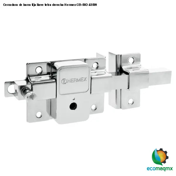 Cerradura de barra fija llave tetra derecha Hermex CB-50D
