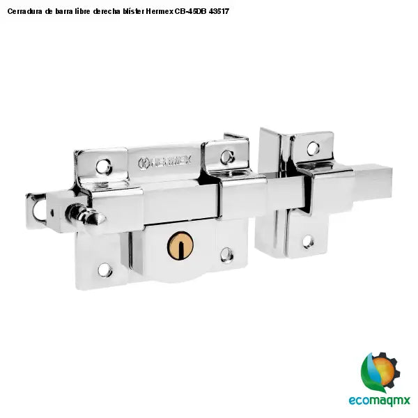 Cerradura de barra libre derecha blíster Hermex CB-45DB