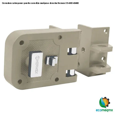 Cerradura sobreponer puerta corrediza mariposa derecha