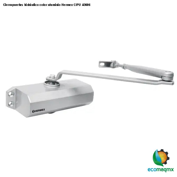 Cierrapuertas hidráulico color aluminio Hermex CIPU 43606
