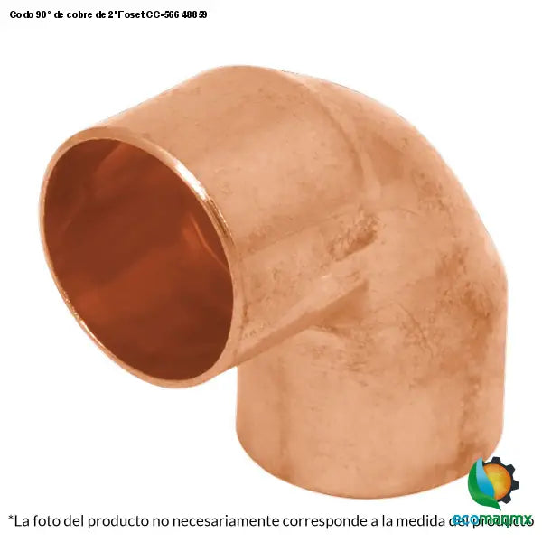 Codo 90° de cobre de 2’ Foset CC-566 48859