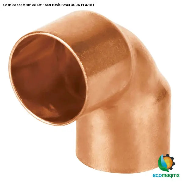 Codo de cobre 90° de 1/2’ Foset Basic Foset CC-561B 47631